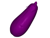 Schwieriges 3D Scanning einer Aubergine - 3D PADELT